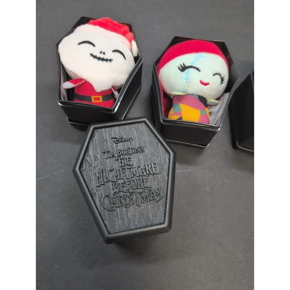 The Nightmare Before Christmas Disney Plush, Blind Coffin Boxes Open Set of 4